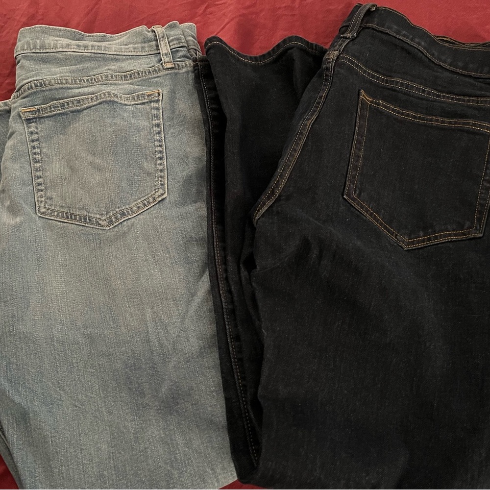 Lot of Two Men’s J Crew Slim Fit Jeans 33x30